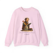 Stylish Cute Saint Augustine Adult Sweatshirt  Catholic Gift  Faith Apparel in 13 Colors