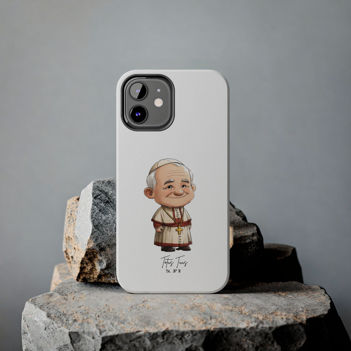 Pope St. John Paul II Tough Phone Case with Inspirational Quote