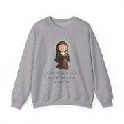 Saint Clare of Assisi Sweatshirt  Catholic Gift  Faith-Inspired Apparel in 13 Colors