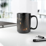 All Hallows Eve Mug  Black ceramic coffee cup All Saints Day Drink