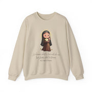 Saint Clare of Assisi Sweatshirt  Catholic Gift  Faith-Inspired Apparel in 13 Colors