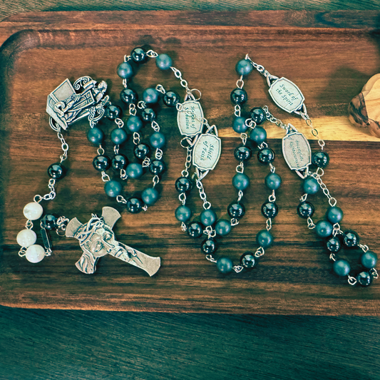 Armor of God Purity Rosary + Scriptural Rosary Purity Book