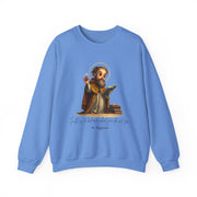 Stylish Cute Saint Augustine Adult Sweatshirt  Catholic Gift  Faith Apparel in 13 Colors