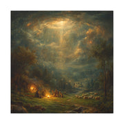 Good News Canvas Wall Art, Nativity Christian Home Decor, Catholic Christmas Artwork, Inspirational Religious Gift for Prayer Room