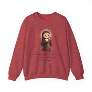 Saint Clare of Assisi Sweatshirt  Catholic Gift  Faith-Inspired Apparel in 13 Colors