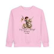 Saint George Toddler Sweatshirt, Catholic Apparel for Kids