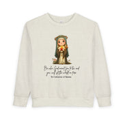 Saint Catherine of Siena Toddler Sweatshirt, Catholic Apparel for Kids
