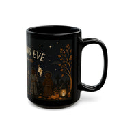 All Hallows Eve Mug  Black ceramic coffee cup All Saints Day Drink