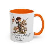 St. George Dragon Knight Mug, Catholic Accent Coffee Mug, 11 oz & 15 oz