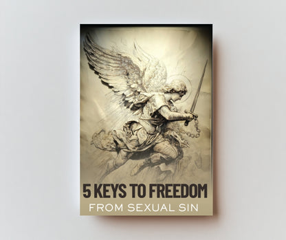 5 Keys to Freedom from Sexual Sin - 8pg mini pamphlet - ( CATHOLIC English version) Bulk from $25