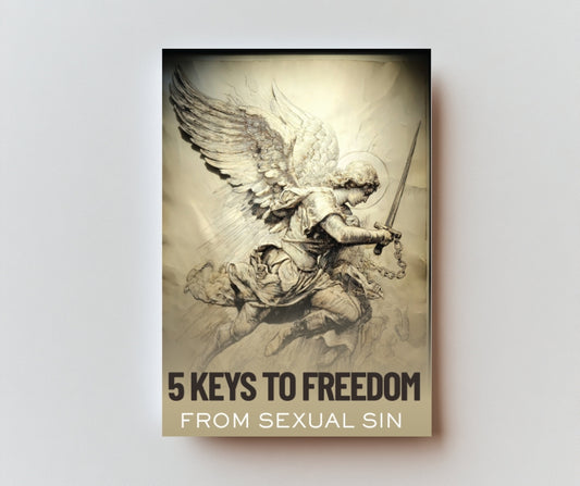 5 Keys to Freedom from Sexual Sin - 8pg mini pamphlet - ( CATHOLIC English version) Bulk from $25
