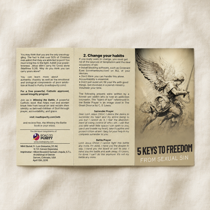 5 Keys to Freedom from Sexual Sin open exterior including front cover