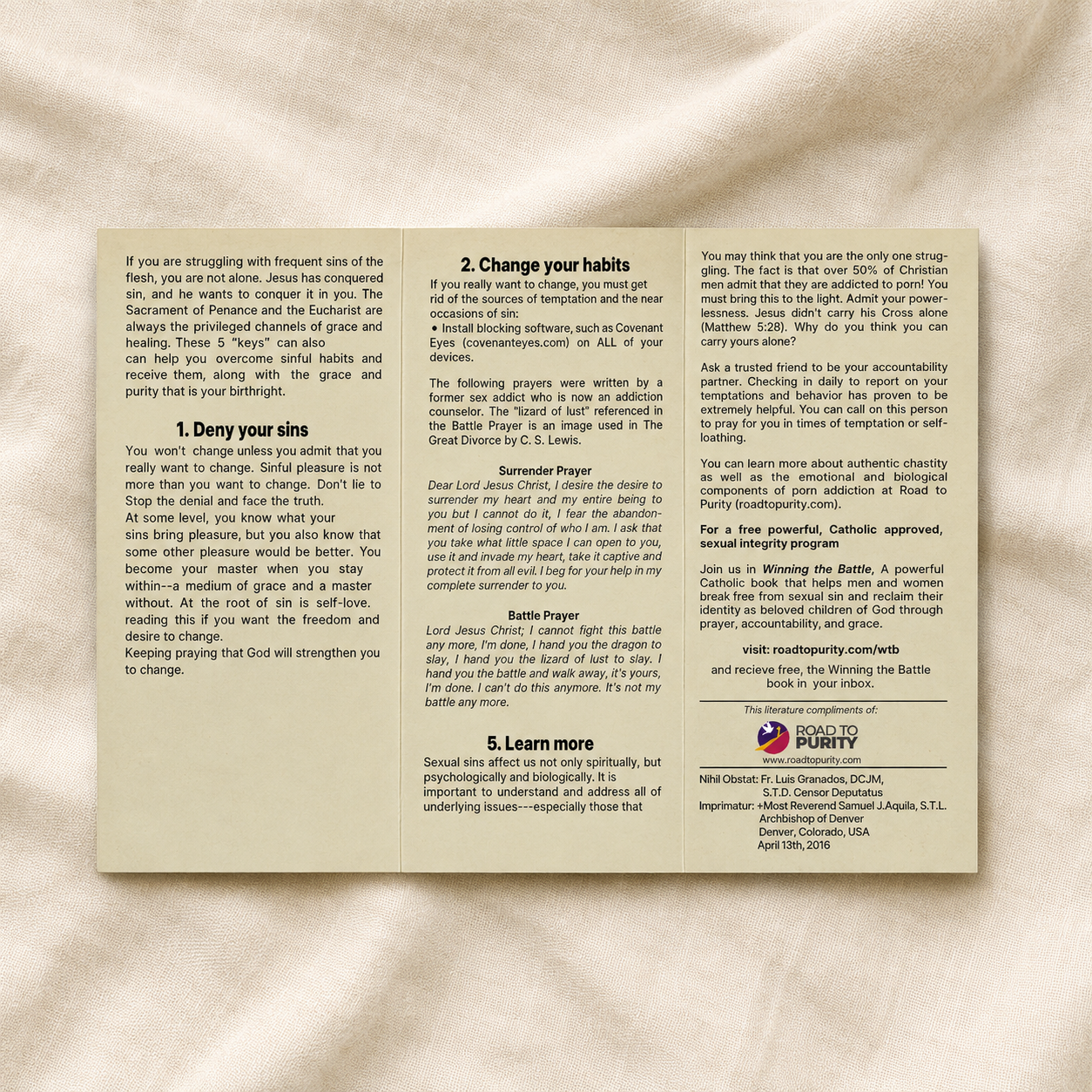 5 Keys to Freedom from Sexual Sin open interior