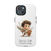 St Michael the Archangel Phone Case, Tough Magnetic Case, Spiritual Gift, Artful Protection, Nature Lover Accessory, Unique Smartphone Cover