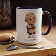 Cute Saint John Paul II Mug  Catholic Gift  Faith-Inspired Coffee Cup
