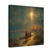 Three Magi Canvas Print, Christian Wall Art, Epiphany Decor, Wise Men Journey to Jesus
