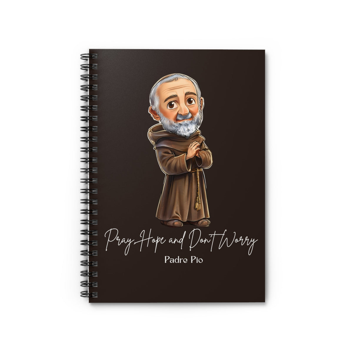 Saint Padre Pio Journal, Catholic Notebook, Faith-Inspired Writing Gift