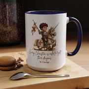St. George Dragon Knight Mug, Catholic Accent Coffee Mug, 11 oz & 15 oz