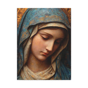Blessed Virgin Mary Canvas Print Religious Mother of God Home Decor Wall Art Matte Canvas
