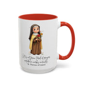 Cute Saint Therese of Lisieux Mug  Catholic Gift  Faith-Inspired Coffee Cup