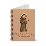 Saint Francis of Assisi Journal, Catholic Notebook, Faith-Inspired Writing Gift
