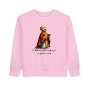 Saint Ignatius of Loyola Toddler Sweatshirt, Catholic Apparel for Kids