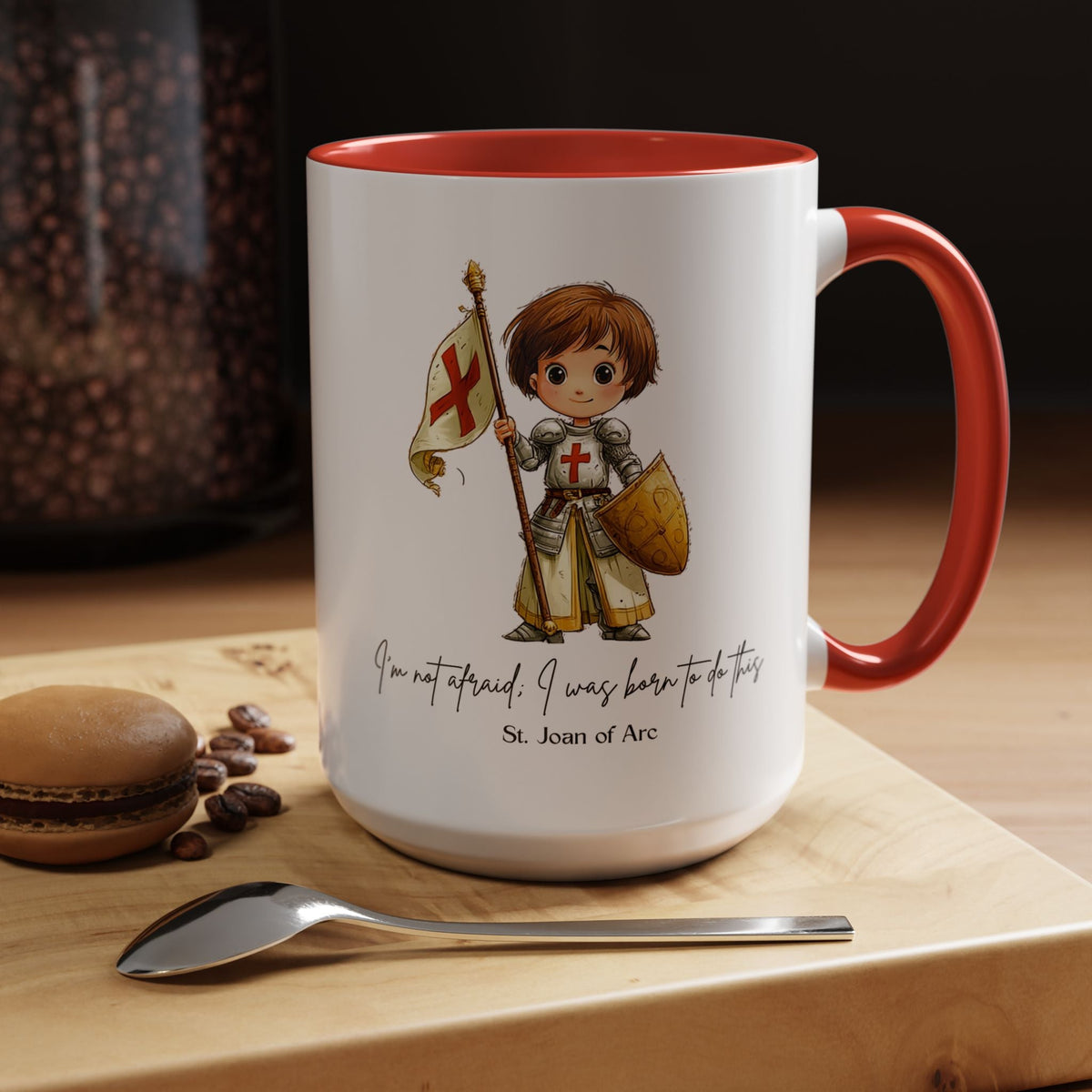 Saint Joan of Arc Mug, Catholic Gift, Faith-Inspired Coffee Cup