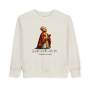 Saint Ignatius of Loyola Toddler Sweatshirt, Catholic Apparel for Kids