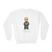 Comfy Cute Saint Maximilian Kolbe Kids Sweatshirt  Catholic Gift  Faith Apparel in 4 Colors
