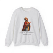 Cozy Cute Saint Ignatius of Loyola Adult Sweatshirt  Catholic Gift  Faith Apparel in 13 Colors