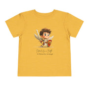 St Michael the Archangel Toddler T-Shirt, Catholic Kids Tee, Courage & Faith Shirt, Christian Gift