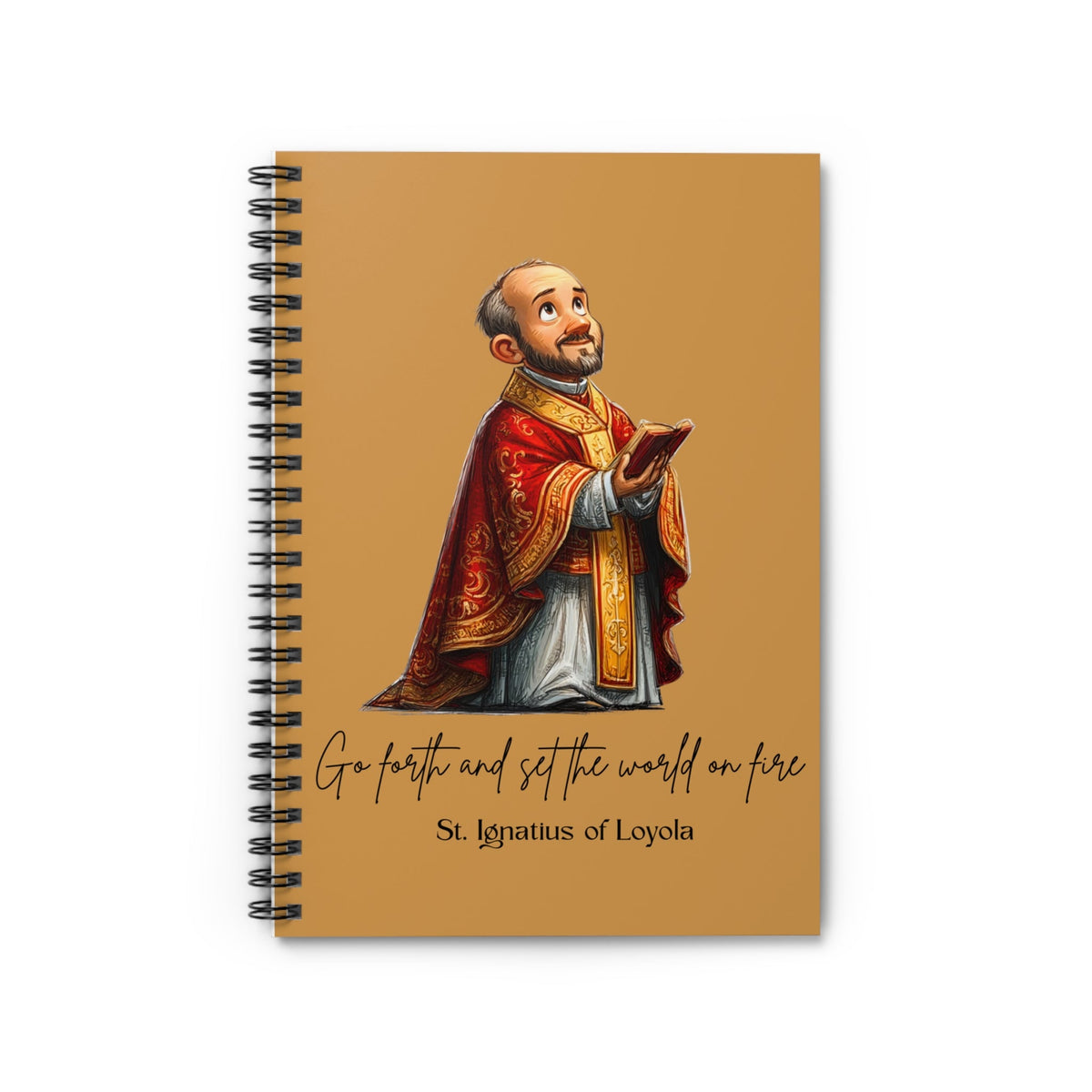 Saint Ignatius of Loyola Journal, Catholic Notebook, Faith-Inspired Writing Gift