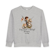 Saint George Toddler Sweatshirt, Catholic Apparel for Kids