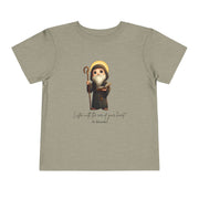 Saint Benedict  Toddler Shirt, Catholic Tee for Kids, Faith-Based Gift