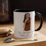 Cute Saint Therese of Lisieux Mug  Catholic Gift  Faith-Inspired Coffee Cup