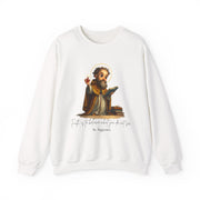 Stylish Cute Saint Augustine Adult Sweatshirt  Catholic Gift  Faith Apparel in 13 Colors