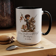 St. George Dragon Knight Mug, Catholic Accent Coffee Mug, 11 oz & 15 oz