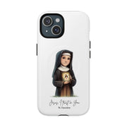 St Faustina Phone Case, Tough Magnetic Case, Spiritual Gift, Unique Smartphone Cover