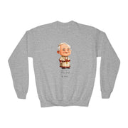 Saint John Paul II Kids Sweatshirt, Catholic Gift, Faith Apparel in 4 Colors