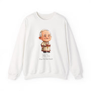 Soft Cute Pope Saint John Paul II  Adult Sweatshirt  Catholic Gift  Faith Apparel in 13 Colors