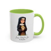 Cute Saint Faustina Mug  Catholic Gift  Faith-Inspired Coffee Cup