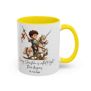 St. George Dragon Knight Mug, Catholic Accent Coffee Mug, 11 oz & 15 oz