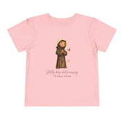 Saint Francis of Assisi Toddler Shirt, Catholic Tee for Kids, Faith-Based Gift
