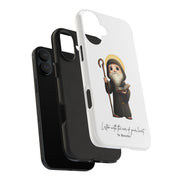 St. Benedict Tough Phone Case with Inspirational Quote
