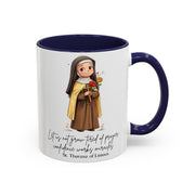 Cute Saint Therese of Lisieux Mug  Catholic Gift  Faith-Inspired Coffee Cup