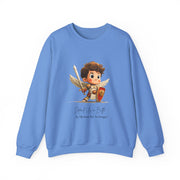 Warm Cute Saint Michael the Archangel Adult Sweatshirt  Catholic Gift  Faith Apparel in 13 Colors