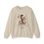 Saint George Adult Sweatshirt, Catholic Gift, Faith Apparel in 13 Colors