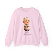 Soft Cute Pope Saint John Paul II  Adult Sweatshirt  Catholic Gift  Faith Apparel in 13 Colors