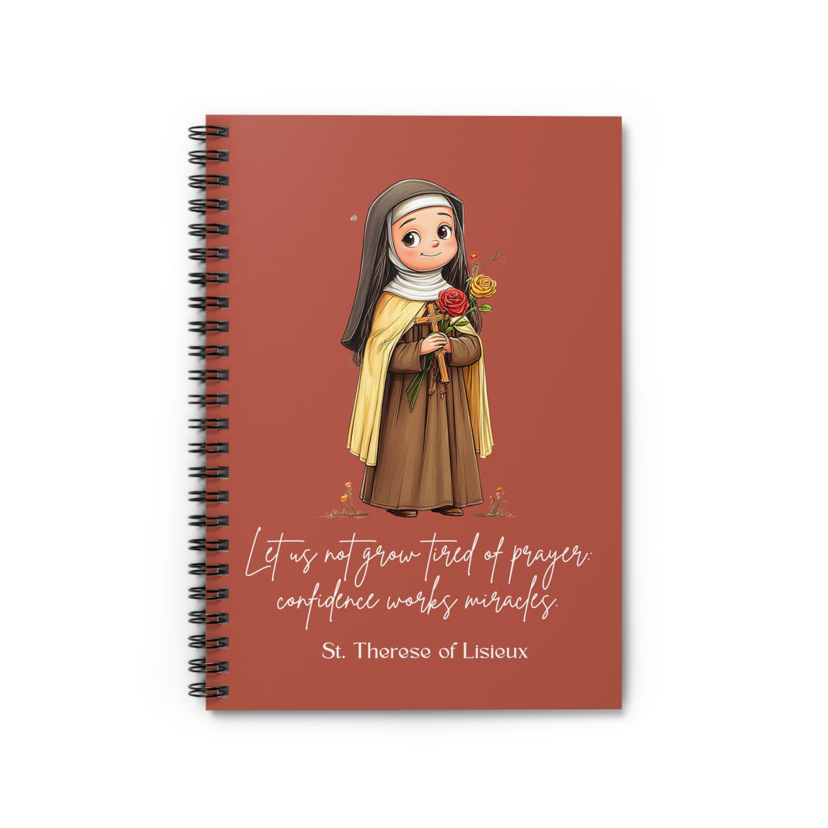 Saint Thérèse of Lisieux Journal, Catholic Notebook, Faith-Inspired Writing Gift