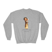 Saint Gianna Molla Kids Sweatshirt, Catholic Gift, Faith Apparel in 4 Colors